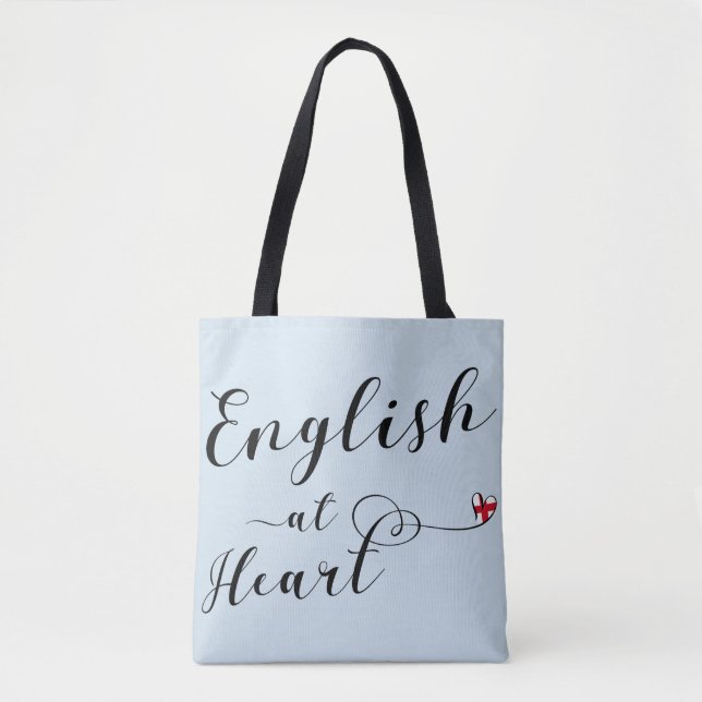 Tote Bag Anglais À Heart Grocery Bag, Angleterre (Devant)