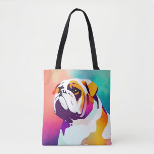 Tote Bag Anglais Chien Chien Wild Nature Peinture animale