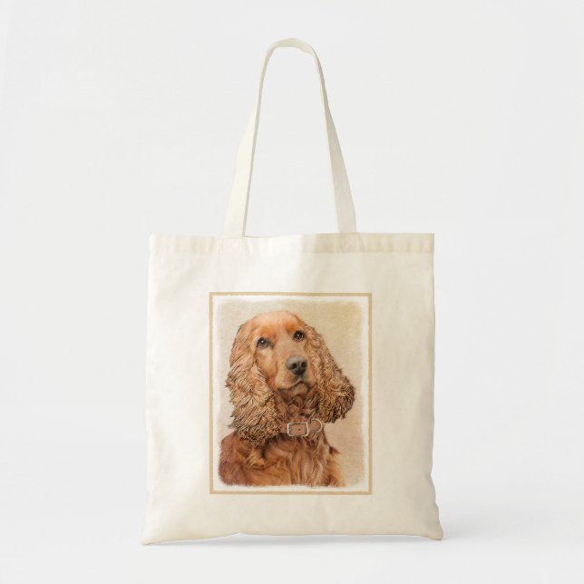 Tote Bag Anglais Cocker Peinture Espagnole - Art Chien orig (Devant)