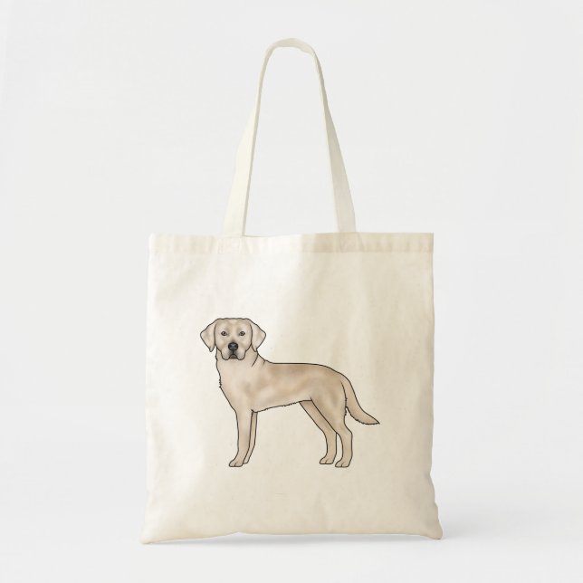 Tote Bag Anglais Cream Labrador Retriever Canine Dog Art (Devant)
