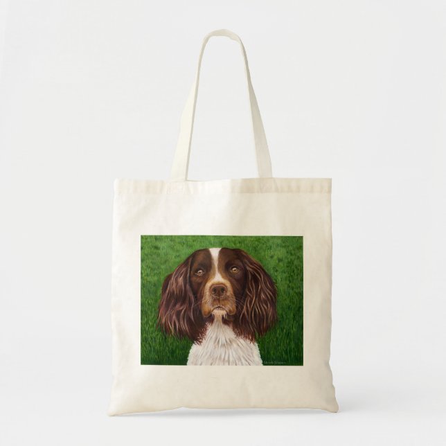 Tote Bag Anglais Springer Spaniel Chien Art - Major (Devant)