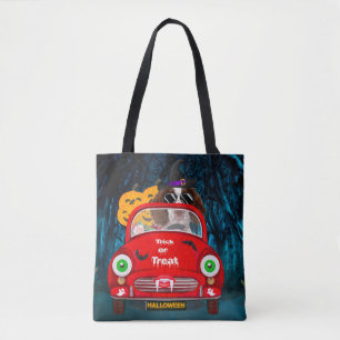 Tote Bag Anglais Springer Spaniel chien Voiture Effrayant H