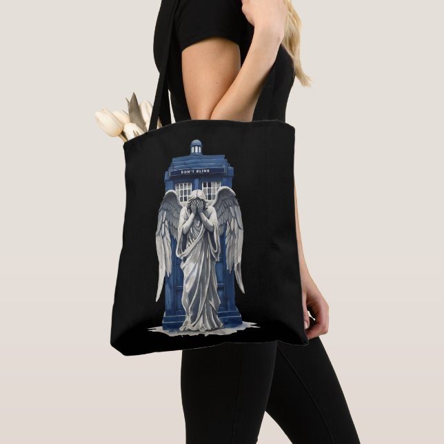 Tote Bag Angle de plaie avec boîte de police bleue 1 (De près)