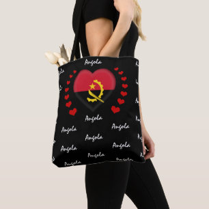 Tote Bag Angola Drapeau, Coeur Angolais Mode/Sport