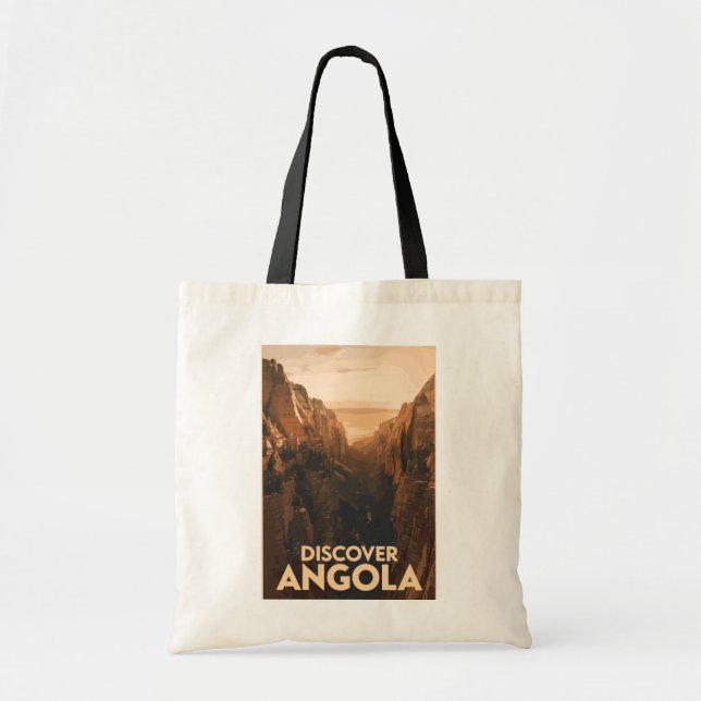 Tote Bag Angola Lubango Travel Art Vintage (Devant)