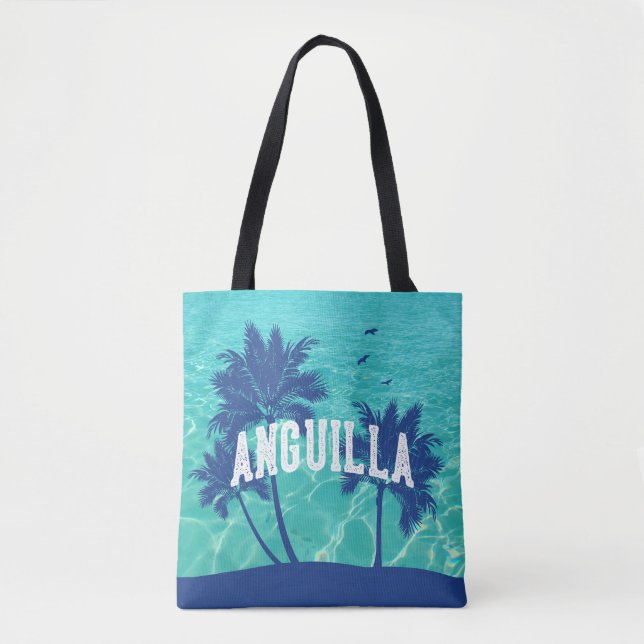 Tote Bag Anguilla Palmier des Caraïbes (Devant)