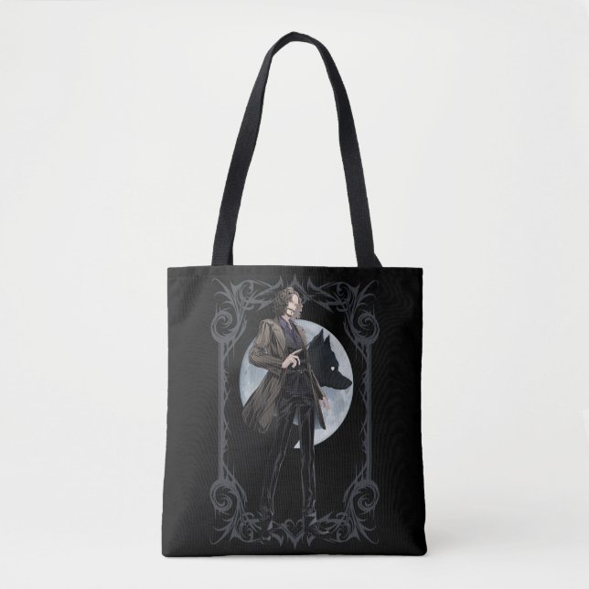 Tote Bag Animagus noir Anime Sirius (Devant)