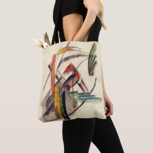 Tote Bag Animal de Franz Marc, Art de l'expressionnisme Vin
