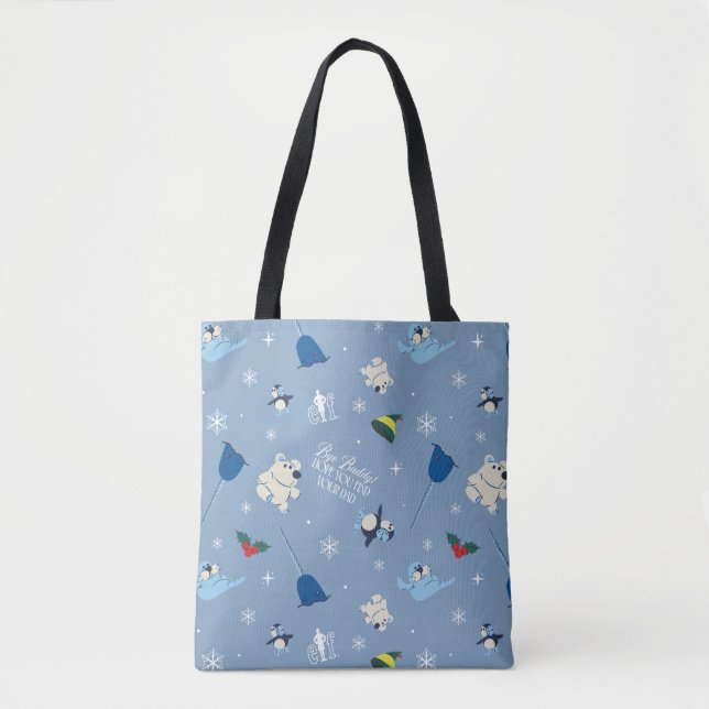 Tote Bag Animal Friends "Bye Buddy" Motif d'hiver (Devant)