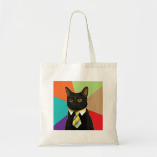 Tote Bag Animal Meme de conseil de chat d'affaires