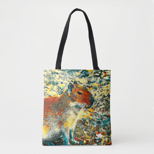 Tote Bag AnimalArt_Capybara_003 (Devant)