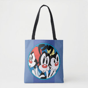 Tote Bag Animaniacs Warner Siblings Circle Graphic