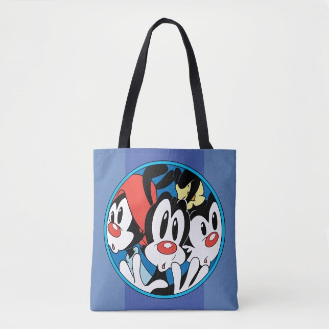 Tote Bag Animaniacs | Warner Siblings Circle Graphic (Devant)