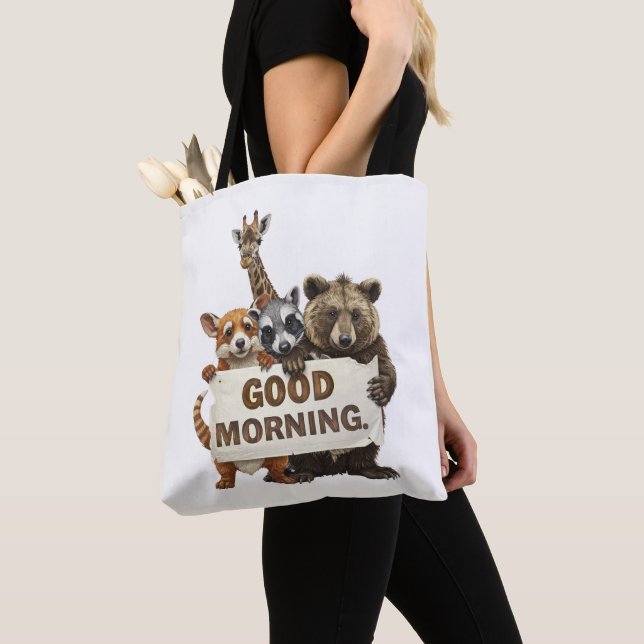 Tote Bag Animaux, Bonjour, (De près)