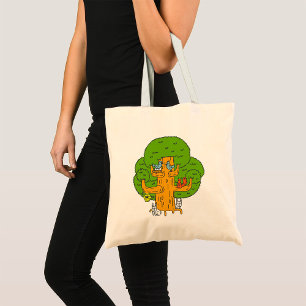 Tote Bag Animaux Dans Un Arbre