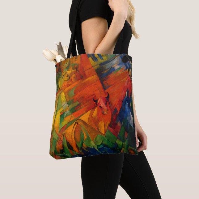 Tote Bag Animaux dans un paysage de Franz Marc (De près)