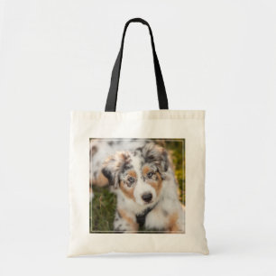 Tote Bag Animaux de bébés cutest Australian Shepherd Pupp