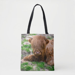 Tote Bag Animaux de bébés cutest Calf de vache des Highla