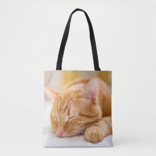 Tote Bag Animaux de bébés cutest Chat de gingembre dorman