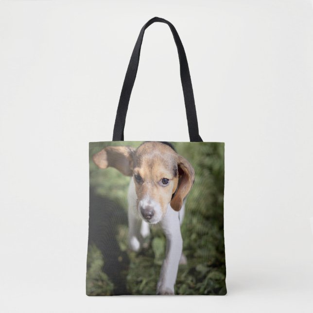 Tote Bag Animaux de bébés cutest | Chiot Beagle (Devant)