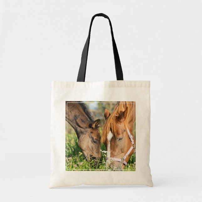 Tote Bag Animaux de bébés cutest | Colt à cheval (Devant)
