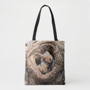 Tote Bag Animaux de bébés cutest Deux jeunes écureuils