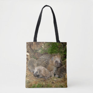 Tote Bag Animaux de bébés cutest Famille Hérisson