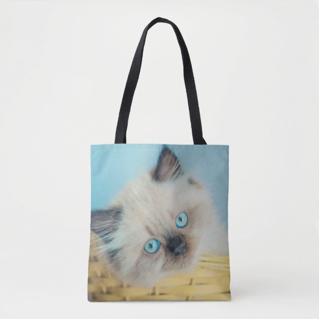 Tote Bag Animaux de bébés cutest | Himalaya Seal Point Cat (Devant)