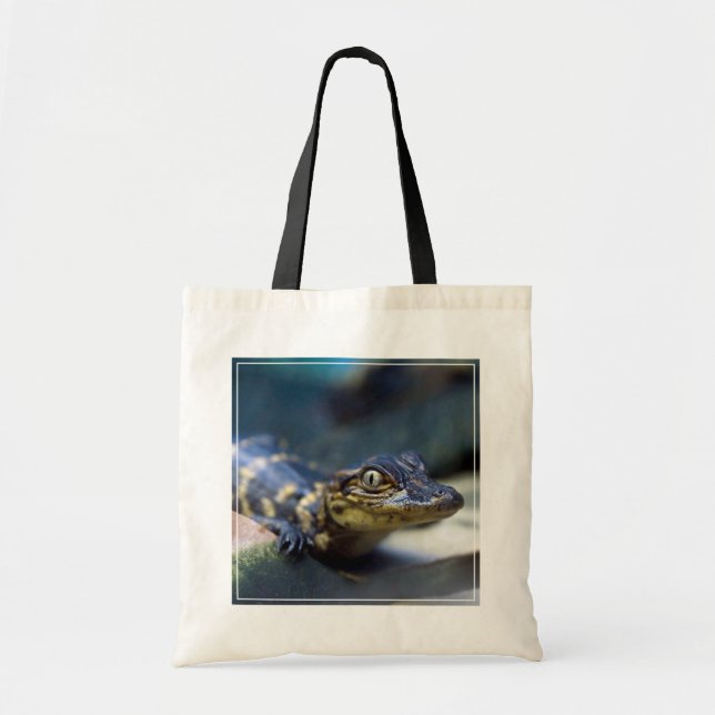Tote Bag Animaux de bébés cutest | Jeune alligator (Devant)