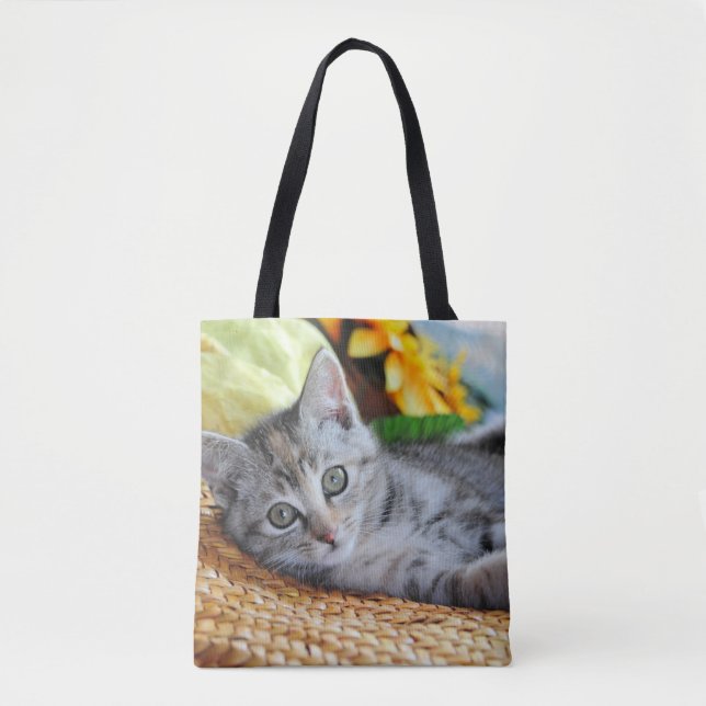 Tote Bag Animaux de bébés cutest | Lounge Kitten (Devant)