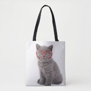 Tote Bag Animaux de bébés cutest Lunettes cardiaques de c