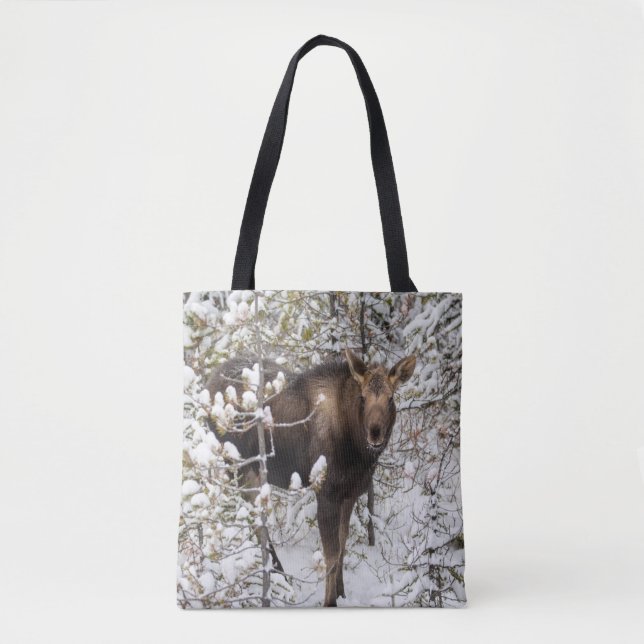 Tote Bag Animaux de bébés cutest | Moose Calf (Devant)