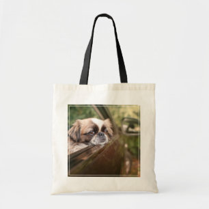 Tote Bag Animaux de bébés cutest Pekingese Chiot en voitu