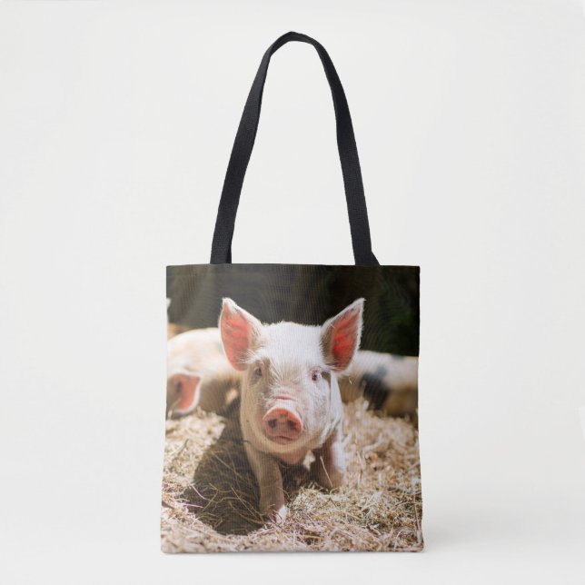 Tote Bag Animaux de bébés cutest | Piglet bébé mignon (Devant)