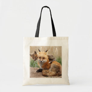 Tote Bag Animaux de bébés cutest Renard rouge et bébé