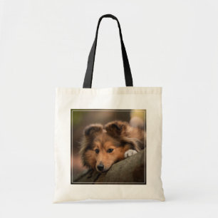 Tote Bag Animaux de bébés cutest   Shetland Sheepdog Puppy