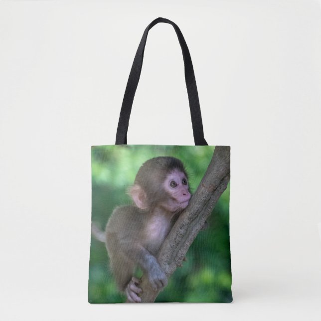 Tote Bag Animaux de bébés cutest | Singe bébé (Devant)