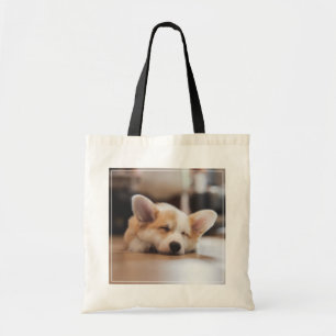 Tote Bag Animaux de bébés cutest   Sleepy Corgi