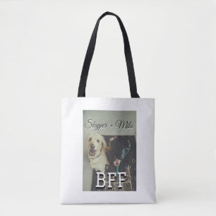 Tote Bag Animaux de compagnie amis besties ajouter nom anim