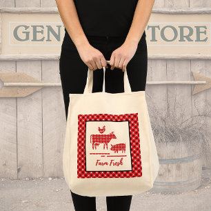 Tote Bag Animaux de ferme Bandana Imprimer