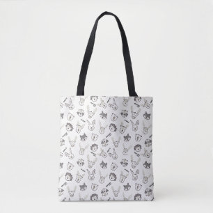 Tote Bag Animaux de la forêt minimaliste Neutre petite enfa