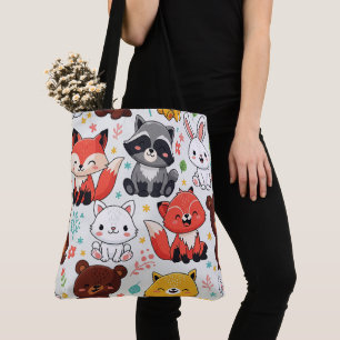 Tote Bag Animaux des bois sans soudure