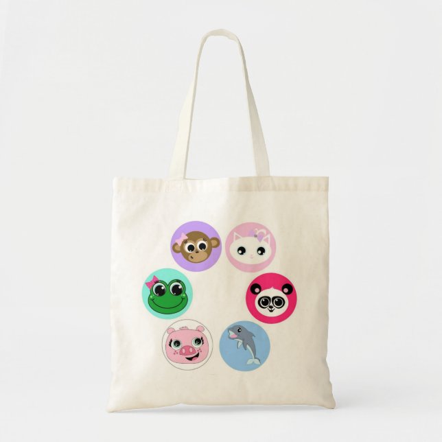 Tote Bag Animaux mignons de bébé (Devant)
