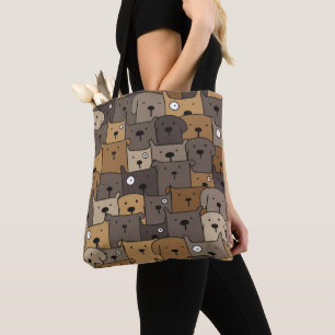 Tote Bag Animaux motifs adorables Chiens Adulte