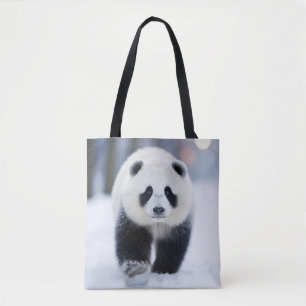 Tote Bag Animaux Panda Dans La Rue En Plein Air