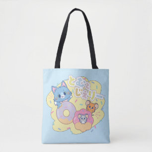 Tote Bag Anime Donut délice avec Tom, Jerry et Tuffy