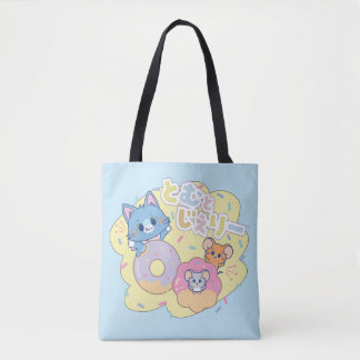 Tote Bag Anime Donut délice avec Tom, Jerry et Tuffy