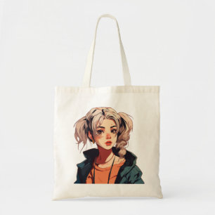 Tote Bag Anime Dream : Beauté aux cheveux beige