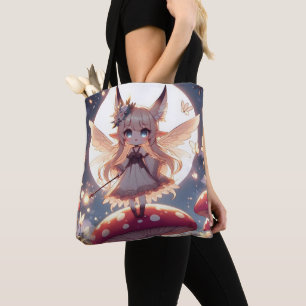 Tote Bag Anime Girl Pixie Hippie Lune Fée