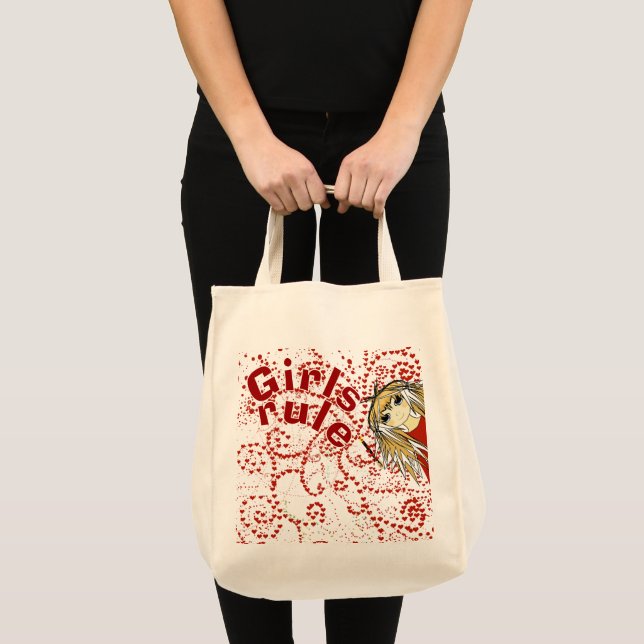Tote Bag Anime Love Girls Rule (Devant (produit))